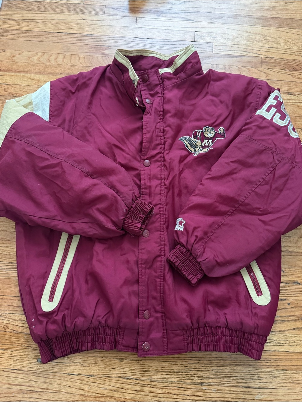 Vintage University of Minnesota Golden Gophers Starter Jacket